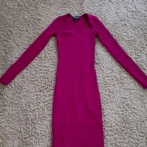 Express Fushia Sweater Dress